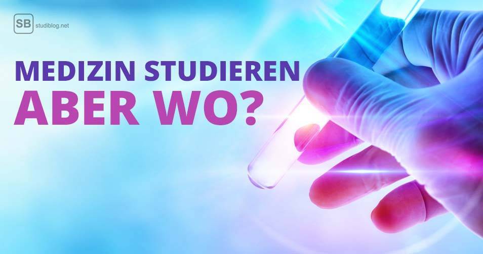Medizin studieren aber wo in Deutschland ist die Frage - Bild zeigt Hand mit Reagenzglas